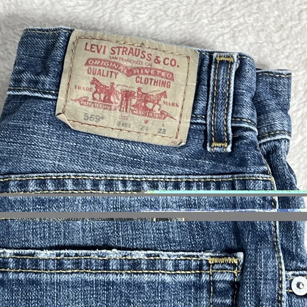 Levi's 569 Jeans 3 Pairs‎ Boy's 8 Reg Loose Straight 24 X 22 Cowboy Rodeo EUC